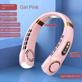 10000mAh Mini Portable Bladeless Silent Neckband Fan  Adomoo